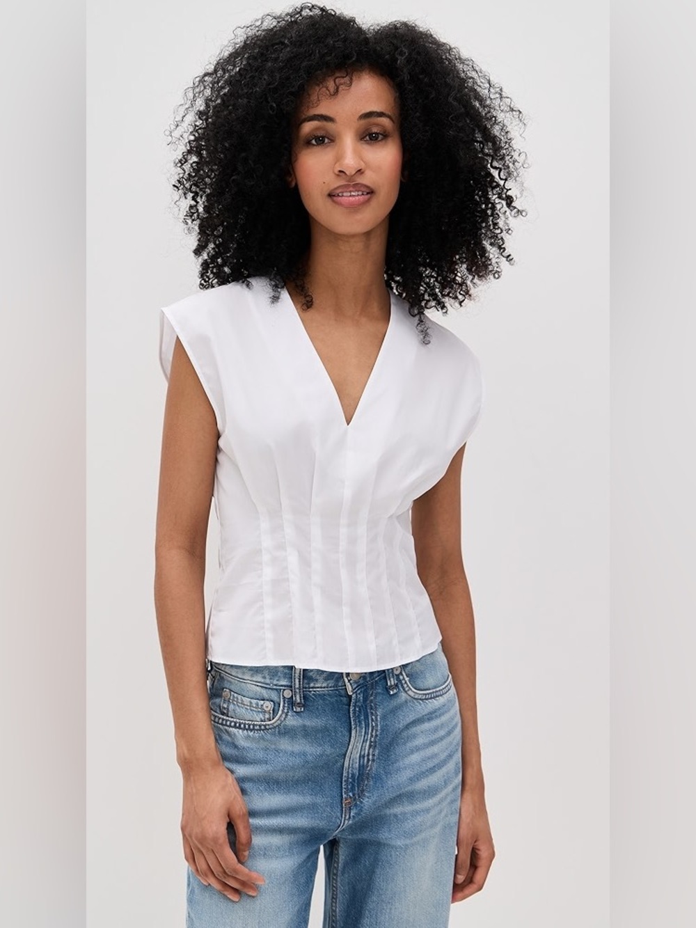 Rag & Bone ines cotton poplin top